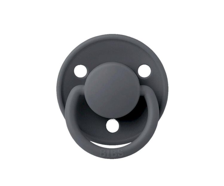 2 Chupetes BIBS De Lux Onesize Sand/Iron Silicona - Imagen 4