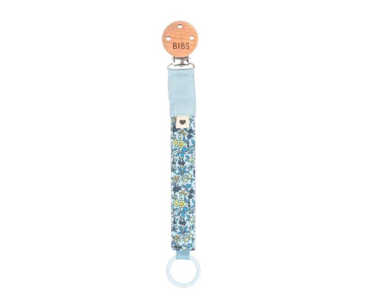 Chupetero BIBS Liberty Chamomile Lawn Baby Blue