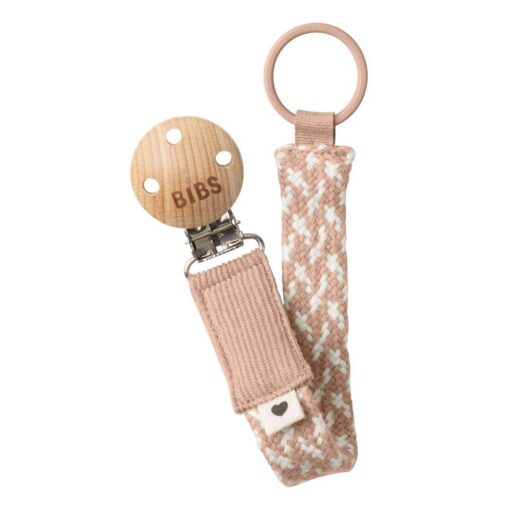 Chupetero BIBS Trenzado Blush/Ivory