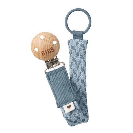 Chupetero BIBS Trenzado Petrol/Baby Blue