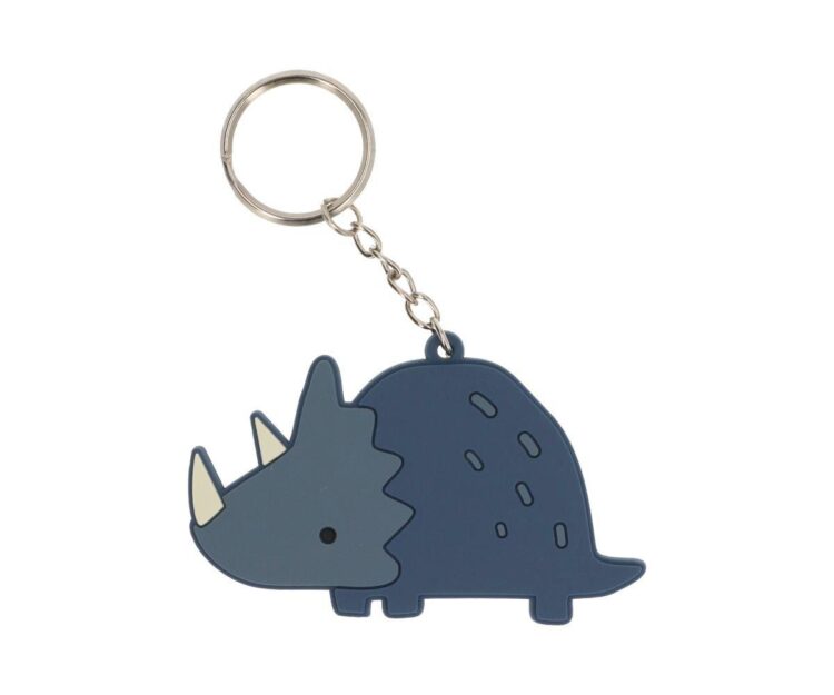 Pack 3 Llaveros Silicona Dinos World Azul - Imagen 2