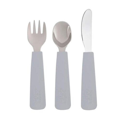 Set 3 Cubiertos Feedie Gris
