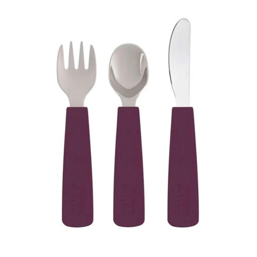 Set 3 Cubiertos Feedie Plum
