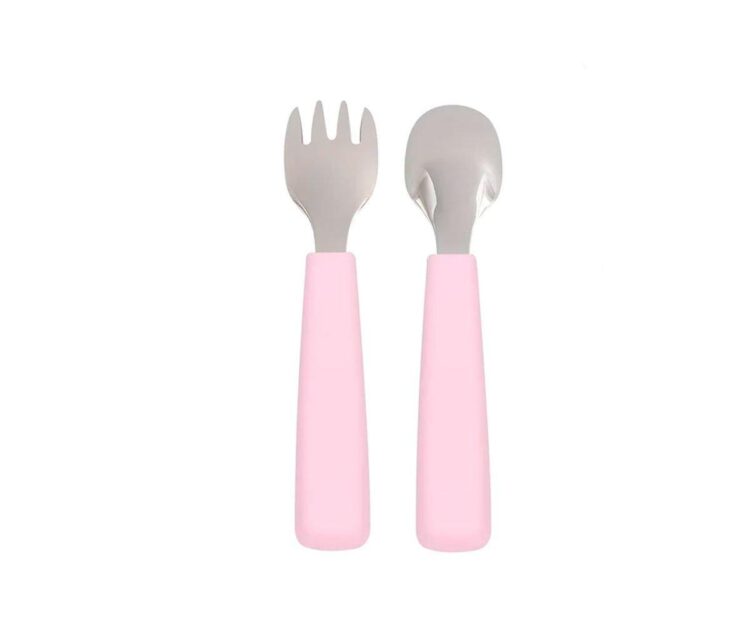 Set 2 Cubiertos Feedie Rosa Empolvado - Imagen 2