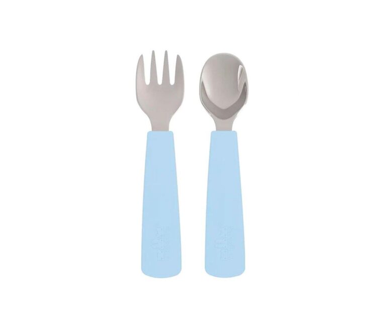 Set 2 Cubiertos Feedie Azul Empolvado