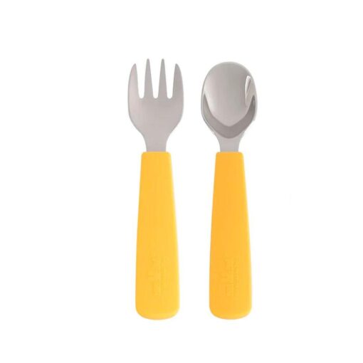 Set 2 Cubiertos Feedie Amarillo