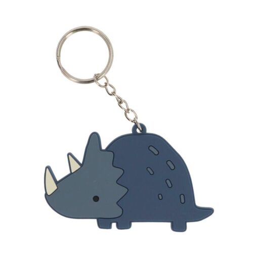 Pack 3 Llaveros Silicona Dinos World Azul
