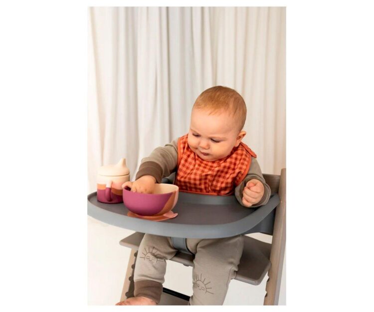 Babero Bebé Sunset Gingham - Imagen 2