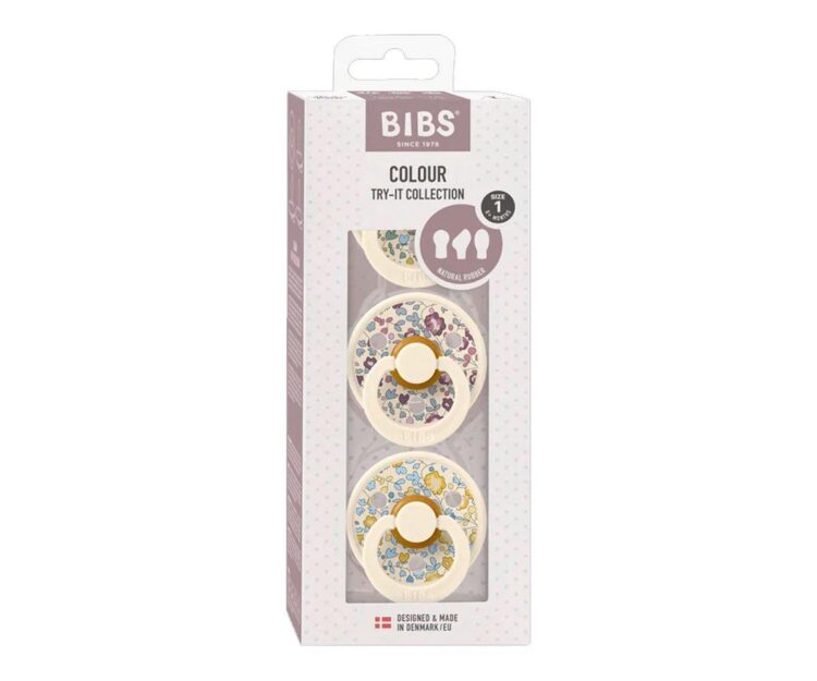 Pack 3 Chupetes BIBS Try-It Liberty Eloise Ivory - Imagen 2