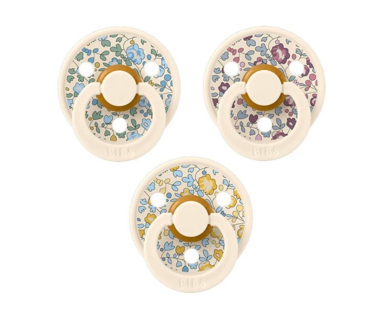 Pack 3 Chupetes BIBS Try-It Liberty Eloise Ivory - Imagen 3