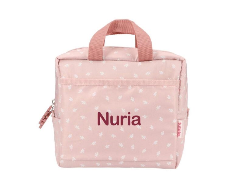 Bolsa Térmica Acolchada Leaves Pink Personalizable - Imagen 4
