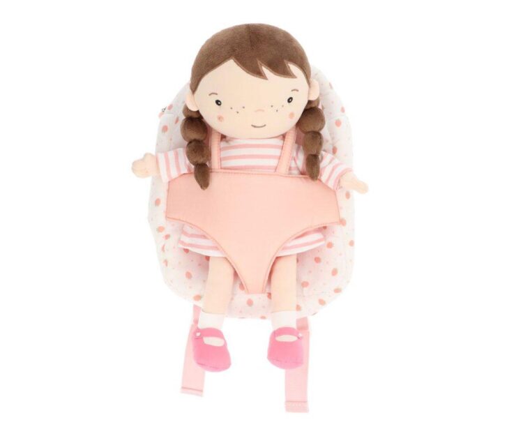 Muñeca Lola con Mochila Strawberries Blanca