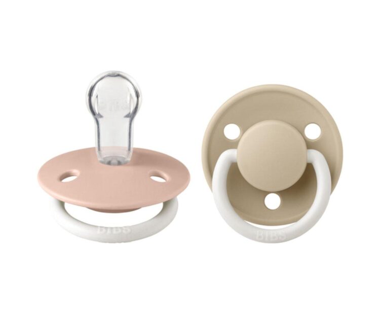 2 Chupetes Nocturnos BIBS De Lux Blush/Vanilla - Imagen 4