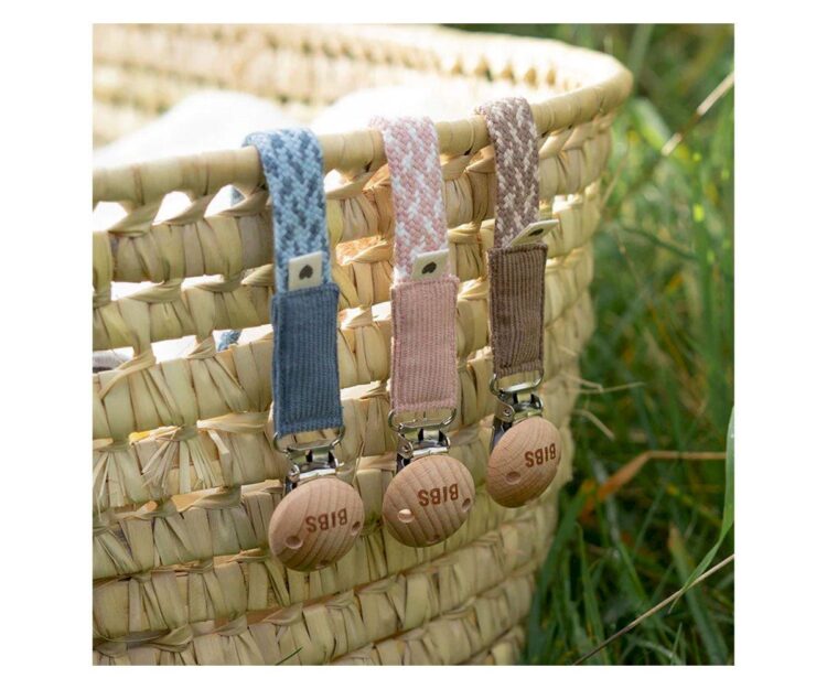 Chupetero BIBS Trenzado Sage/Ivory - Imagen 2