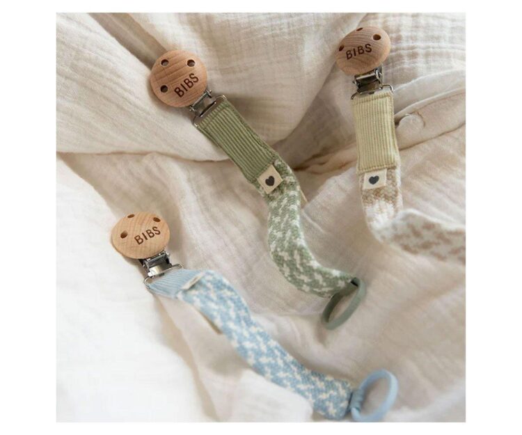Chupetero BIBS Trenzado Sage/Ivory - Imagen 3
