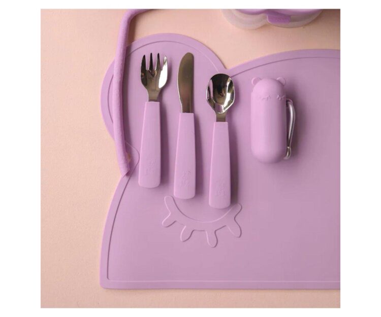 Set 3 Cubiertos Feedie Lilac - Imagen 2
