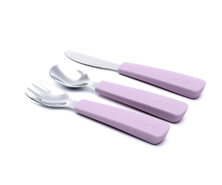 Set 3 Cubiertos Feedie Lilac - Imagen 3