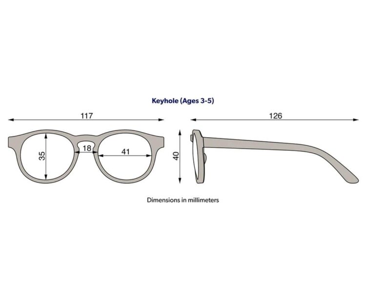 Gafas de Sol Flexibles ECO Keyhole (3-5 años) Seashell Pink - Imagen 2