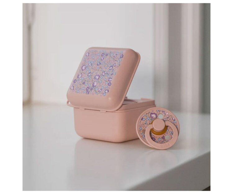 Portachupetes BIBS Liberty Eloise Blush - Imagen 3