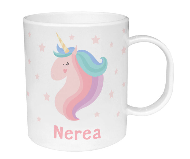 Taza de Plástico Personalizada Unicornio - Imagen 4
