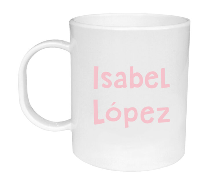 Taza de Plástico Personalizada Estrella Rosa - Imagen 3