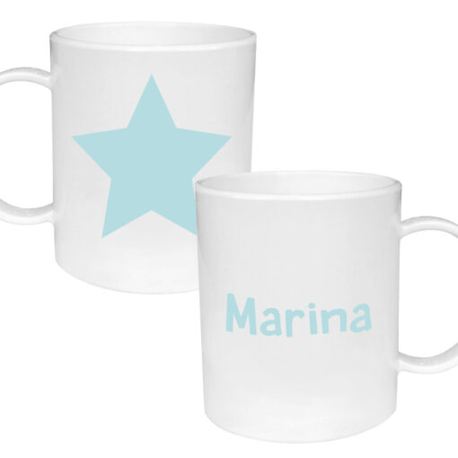 Taza de Plástico Personalizada Estrella Aqua