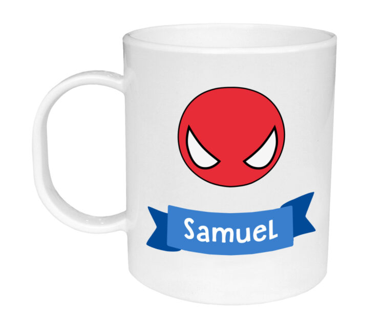Taza de Plástico Personalizada Héroe Araña