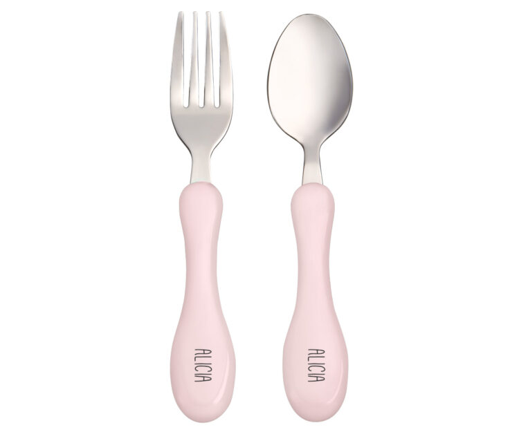 Cubiertos Personalizables Pastel Rosa - Imagen 3
