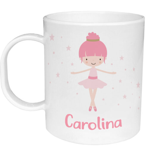 Taza de Plástico Personalizada Bailarina