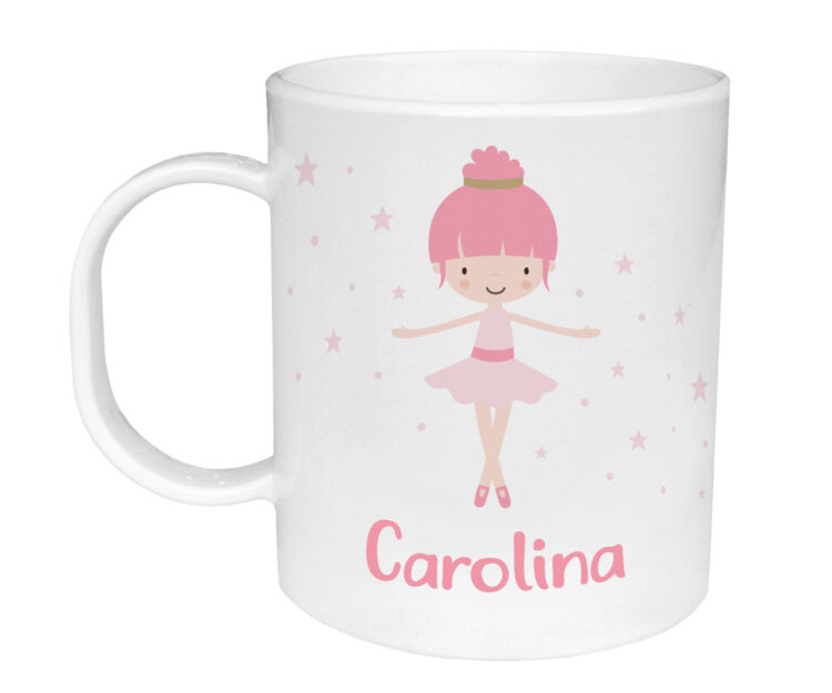 Taza de Plástico Personalizada Bailarina