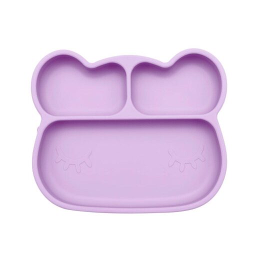 Plato con Ventosa Oso Lilac