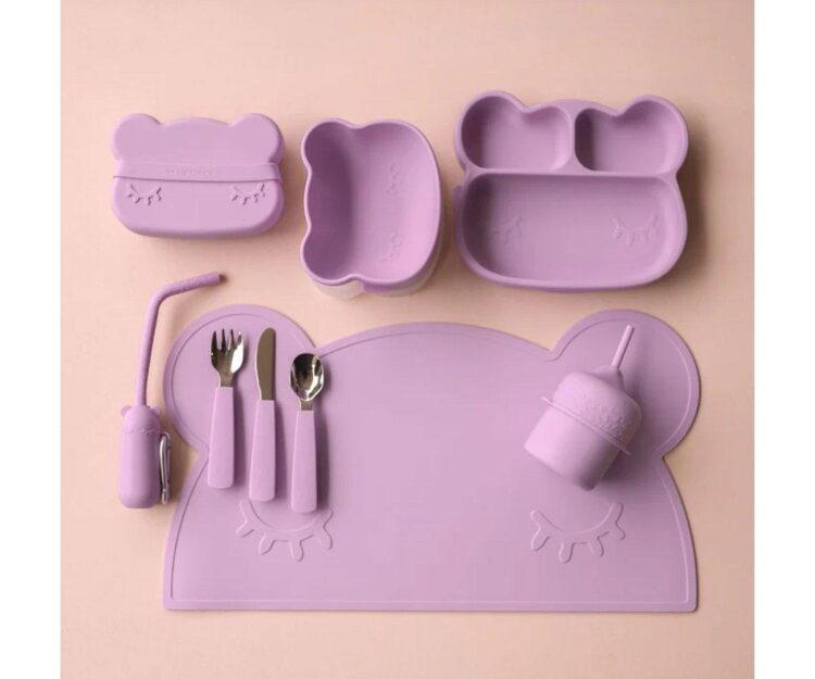 Plato con Ventosa Oso Lilac - Imagen 2