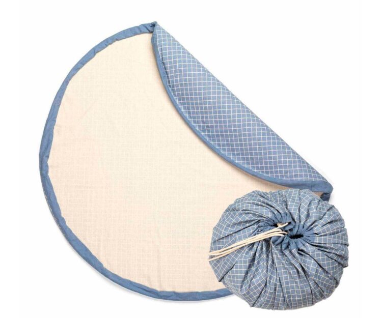 Saco Reversible Play & Go Classic Orgánico Cuadros Blue