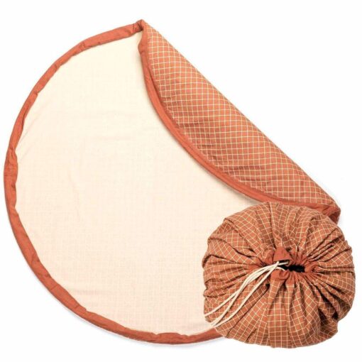 Saco Reversible Play & Go Classic Orgánico Cuadros Brown