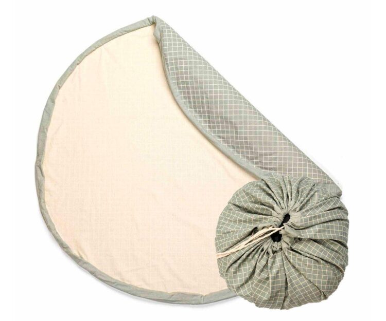 Saco Reversible Play & Go Classic Orgánico Cuadros Green