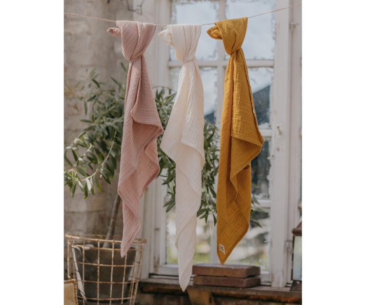 2 Trapitos Muselinas BIBS Blush - Imagen 3