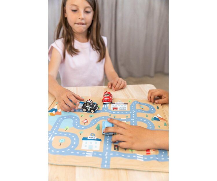 Juego Mantel con Circuito Mostaza + 3 Coches - Imagen 9
