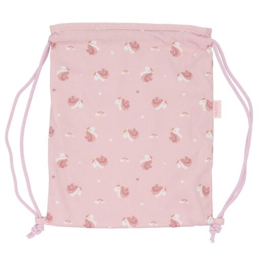 Mochila Saco Tela Magical Unicorn Personalizable