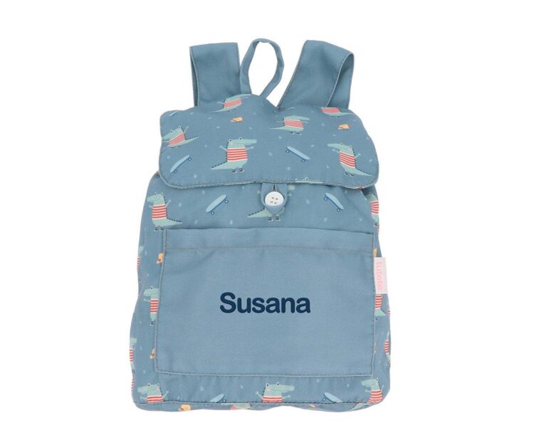 Mochila Pequeña Tela Croc Personalizable - Imagen 4