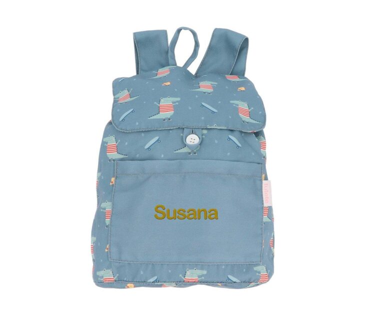 Mochila Pequeña Tela Croc Personalizable - Imagen 5