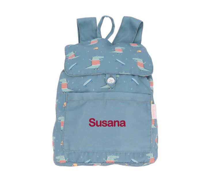 Mochila Pequeña Tela Croc Personalizable - Imagen 6