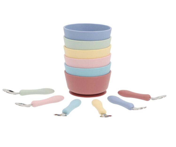 Bol Silicona + Cuchara Acero Light Pink - Imagen 4