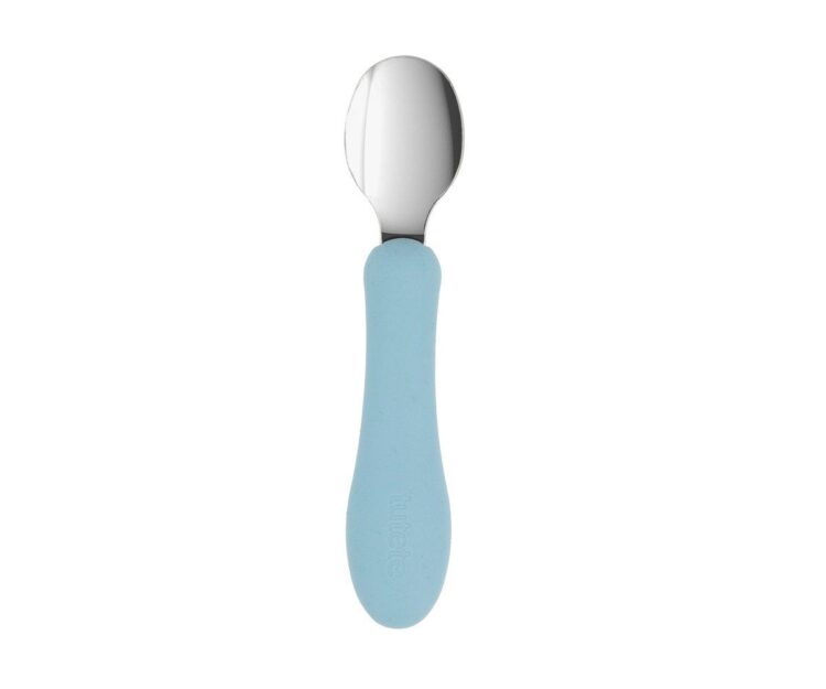 Bol Silicona + Cuchara Acero Sky Blue - Imagen 5