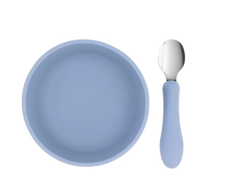 Bol Silicona + Cuchara Acero Ocean Blue - Imagen 6