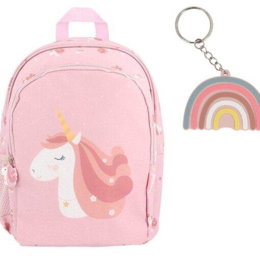 Mochila Mediana Magical Unicorn  + Llavero Personalizable