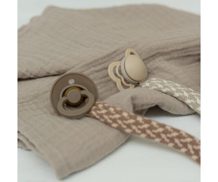 Chupetero BIBS Trenzado Sand/Ivory - Imagen 4