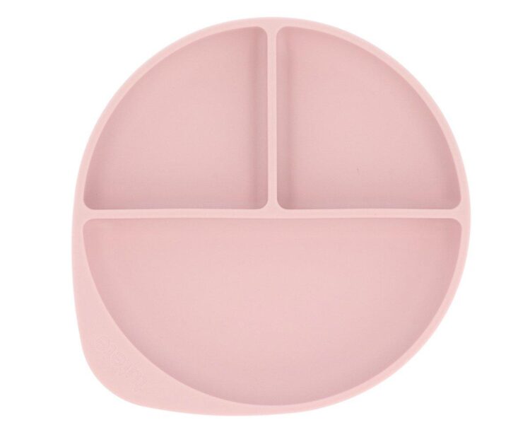 Plato Silicona con Ventosa Light Pink