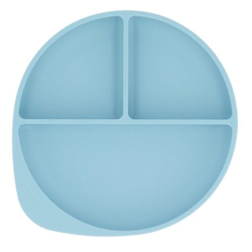 Plato Silicona con Ventosa Sky Blue