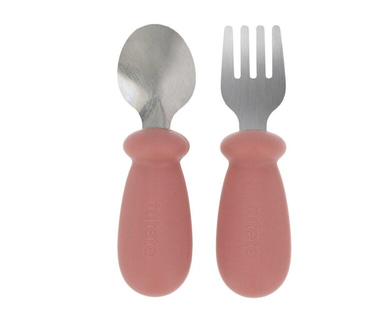 Cubiertos de Aprendizaje Brick Blush