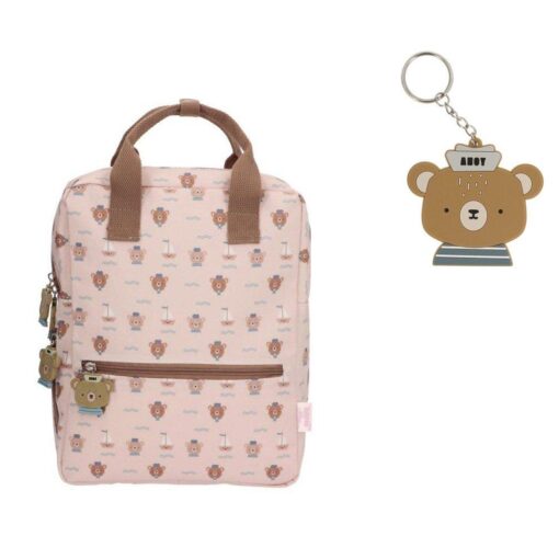 Mochila Escolar By Eef Lillemor Simon Bear + 1 Llavero Silicona Simon Bear